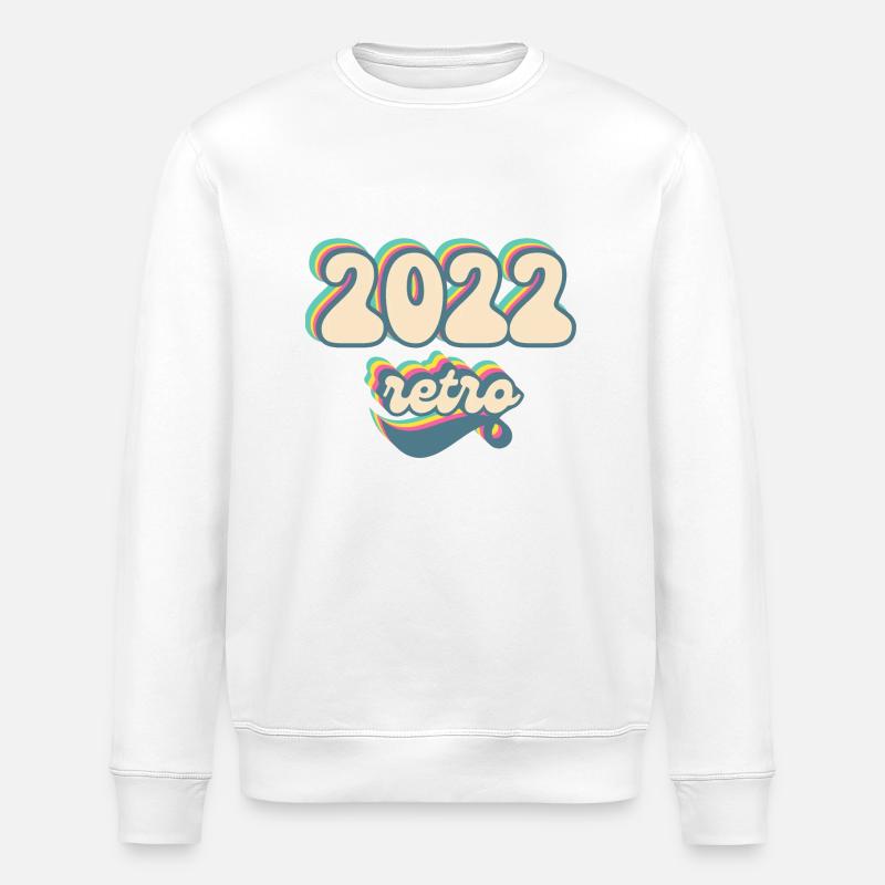 Retro-Geschenkidee 2022 - Stanley/Stella Unisex Bio-Sweatshirt ROLLER - Weiß