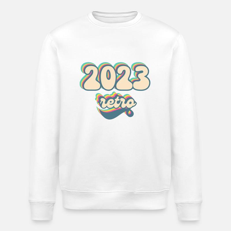 2023 Retro Gift Idea - Stanley/Stella ROLLER Unisex Organic Sweatshirt - white