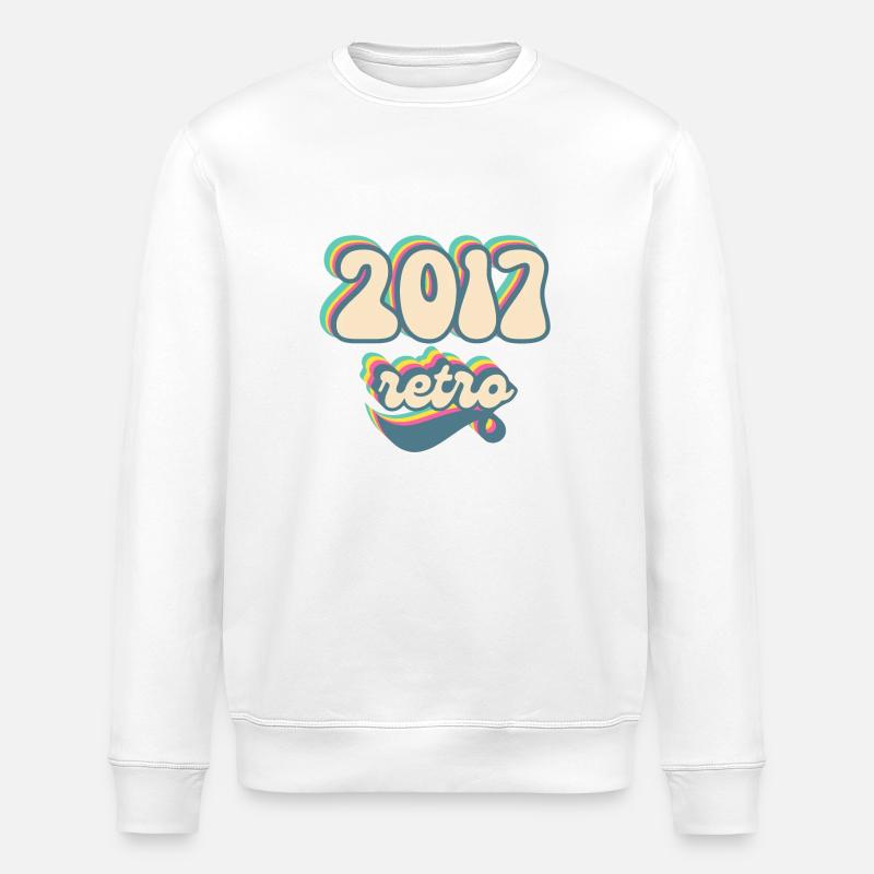 2017 retro idée cadeau - Sweat bio ROLLER Stanley/Stella Unisexe - blanc