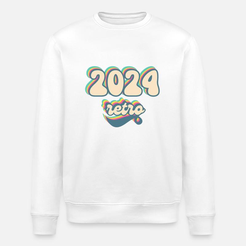 Retro-Geschenkidee 2024 - Stanley/Stella Unisex Bio-Sweatshirt ROLLER - Weiß