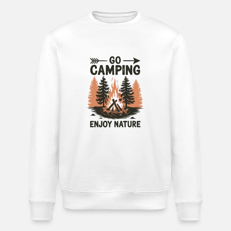 Feu de camp - Sweat bio ROLLER Stanley/Stella Unisexe - blanc