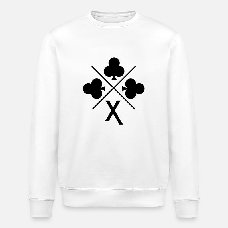 Glücksbuchstabe x Klee - Stanley/Stella Unisex Bio-Sweatshirt ROLLER - Weiß