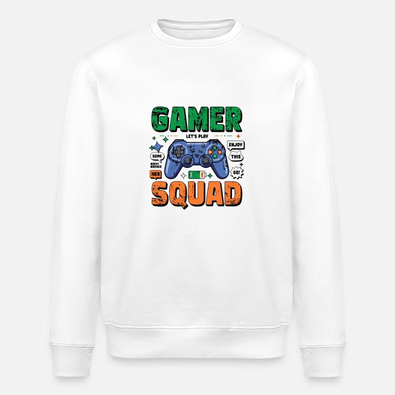 Gamer-Kader - Stanley/Stella Unisex Bio-Sweatshirt ROLLER - Weiß