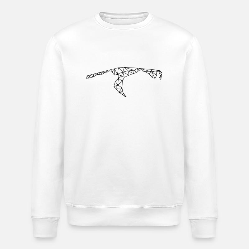 Sylt | Polygon | black - Stanley/Stella ROLLER Unisex Organic Sweatshirt - white
