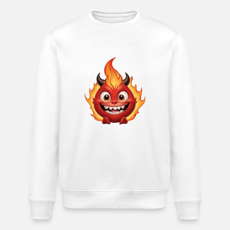 Teufelchen - Stanley/Stella Unisex Bio-Sweatshirt ROLLER - Weiß