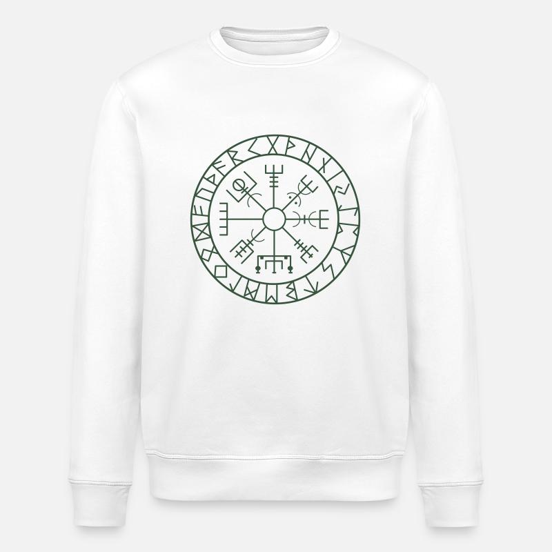 wikinger kompass 01 - Stanley/Stella Unisex Bio-Sweatshirt ROLLER - Weiß