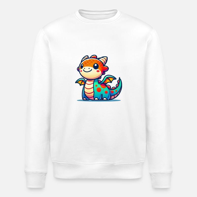 Dessin animé Dragon - Sweat bio ROLLER Stanley/Stella Unisexe - blanc