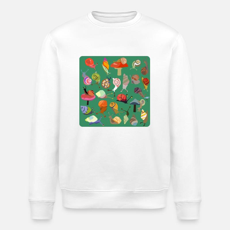 Schnecken-Strauß - Stanley/Stella Unisex Bio-Sweatshirt ROLLER - Weiß
