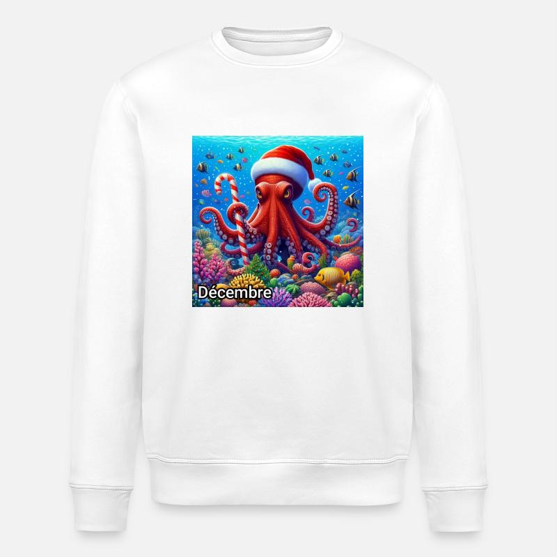 DECEMBRE - Sweat bio ROLLER Stanley/Stella Unisexe - blanc