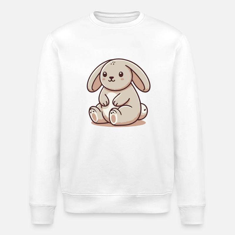 Lapin mignon - Sweat bio ROLLER Stanley/Stella Unisexe - blanc