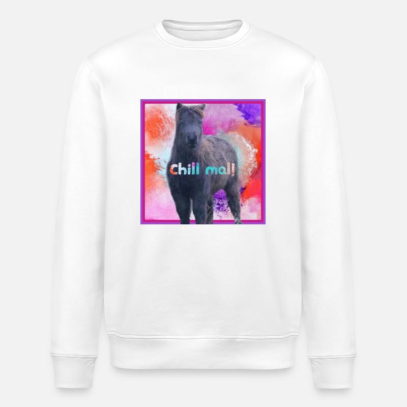 Indie chillt - Stanley/Stella Unisex Bio-Sweatshirt ROLLER - Weiß