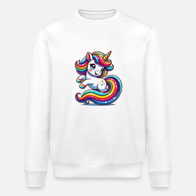 Licorne - Sweat bio ROLLER Stanley/Stella Unisexe - blanc