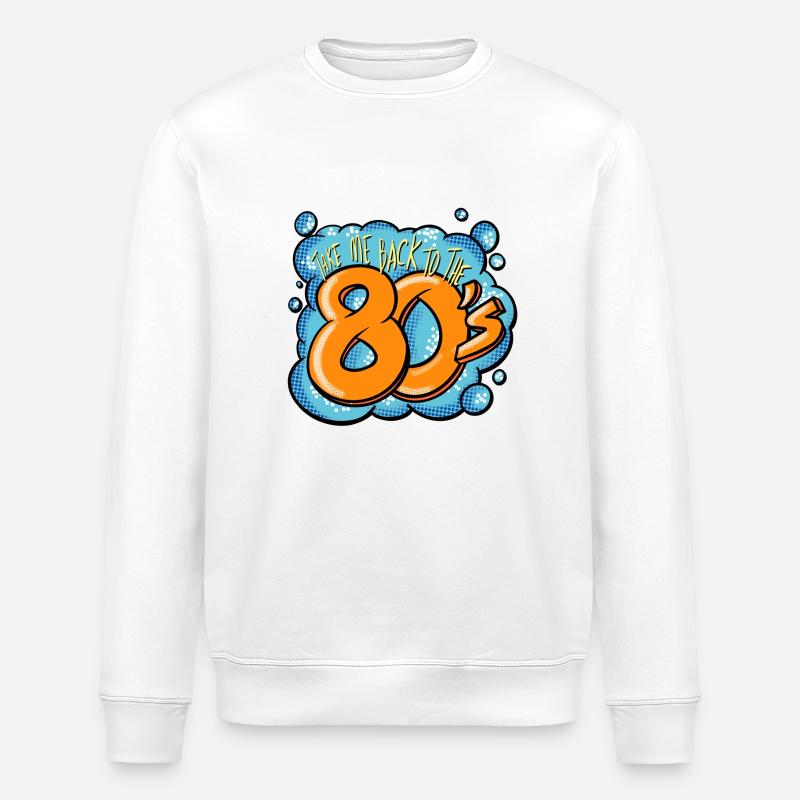 80s Art - Stanley/Stella Unisex Bio-Sweatshirt ROLLER - Weiß
