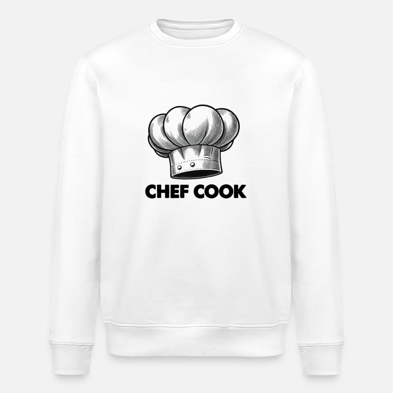 koch chef - Stanley/Stella Unisex Bio-Sweatshirt ROLLER - Weiß