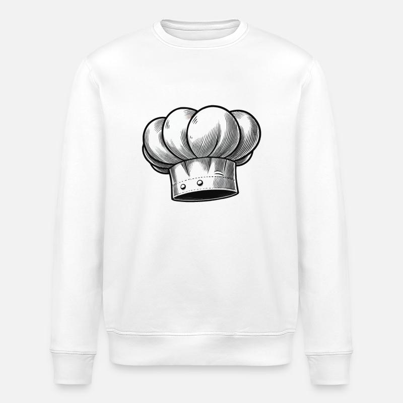 Kochmütze - Stanley/Stella Unisex Bio-Sweatshirt ROLLER - Weiß