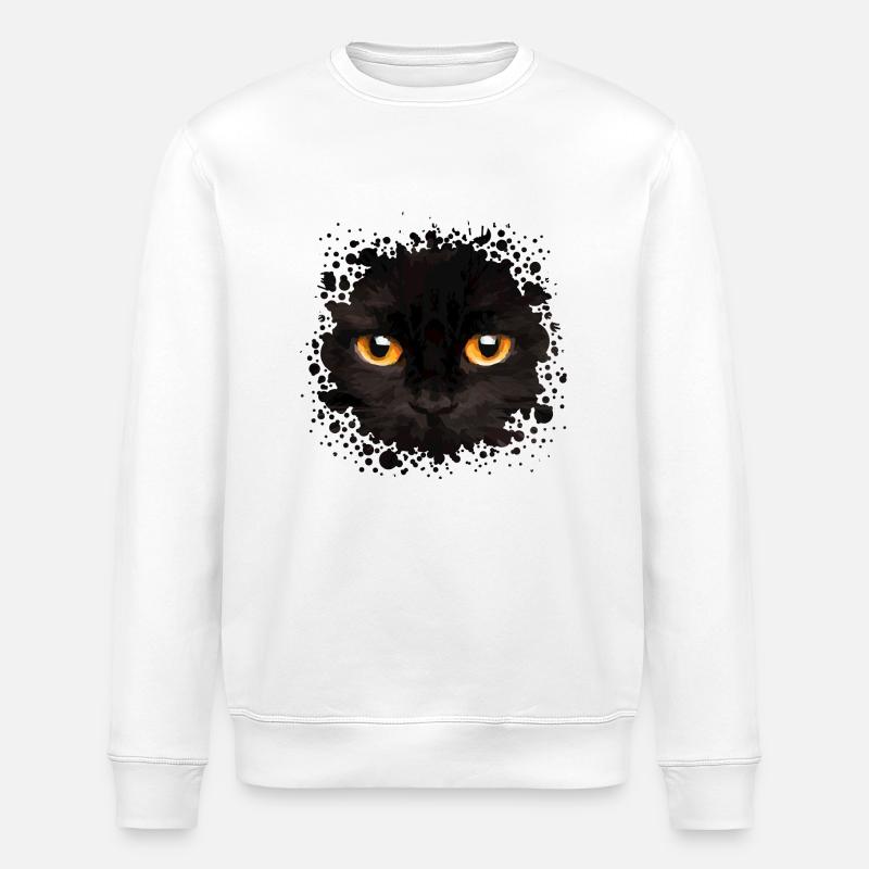 Chat - Sweat bio ROLLER Stanley/Stella Unisexe - blanc