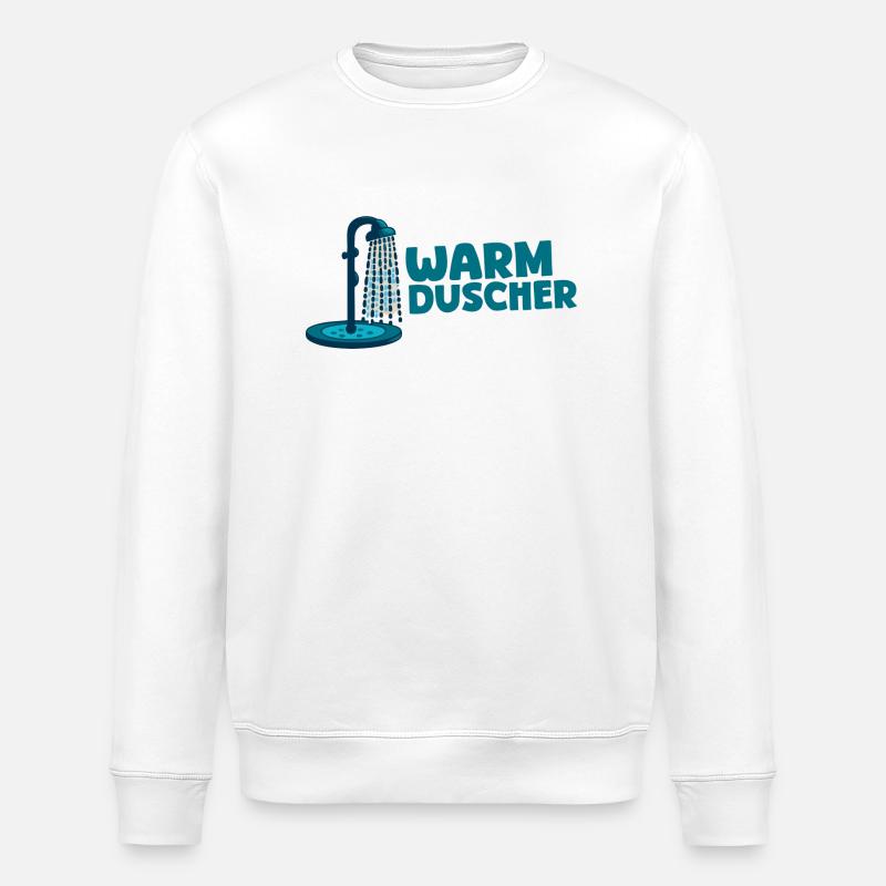 Warmduscher - Stanley/Stella Unisex Bio-Sweatshirt ROLLER - Weiß