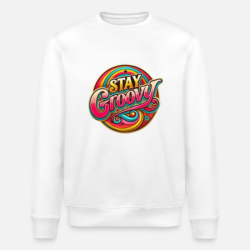 70s Groove - Stanley/Stella Unisex Bio-Sweatshirt ROLLER - Weiß