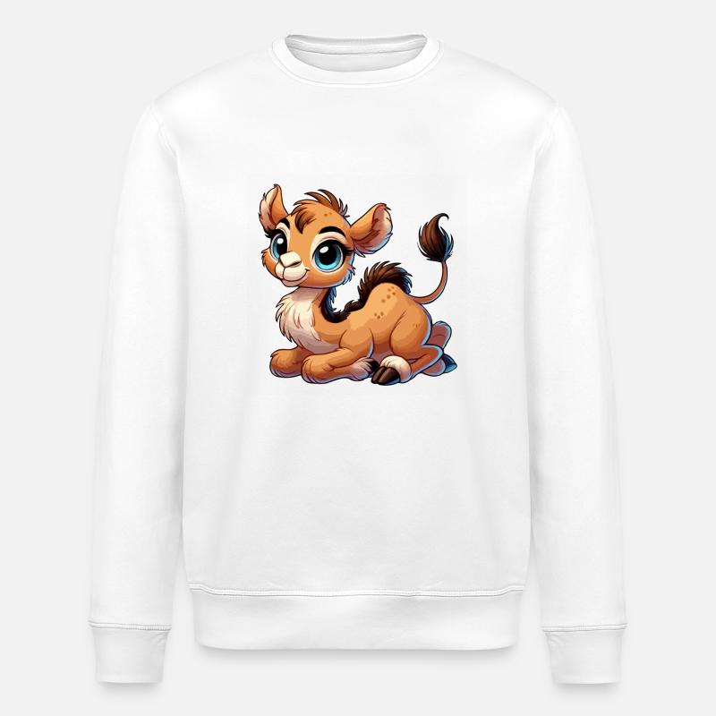 Kamel jung - Stanley/Stella Unisex Bio-Sweatshirt ROLLER - Weiß