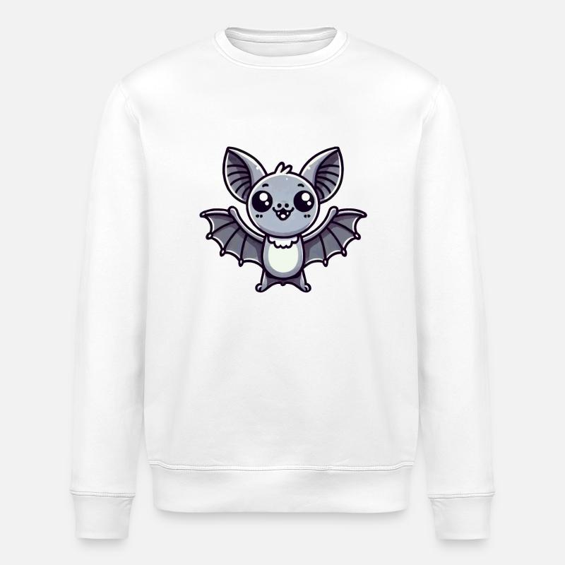 fledermaus - Stanley/Stella Unisex Bio-Sweatshirt ROLLER - Weiß