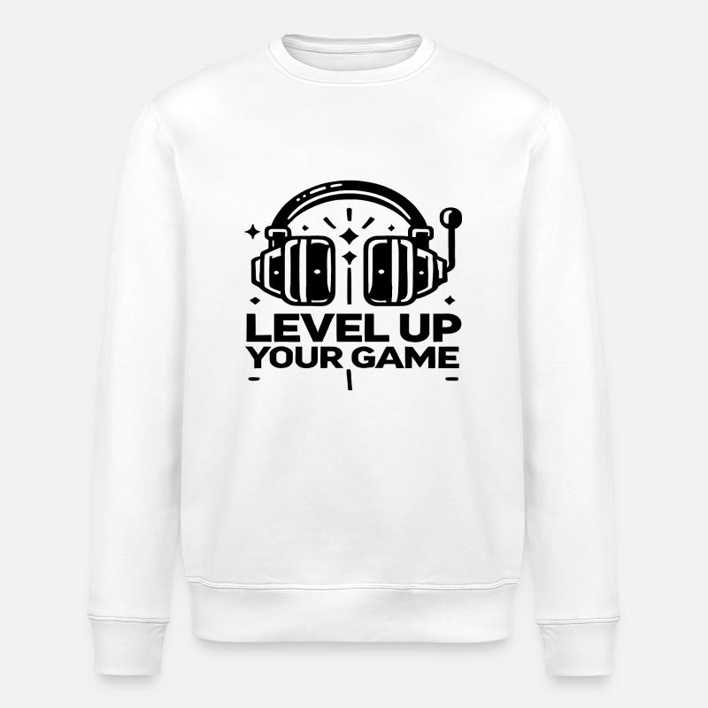 levelup - Stanley/Stella Unisex Bio-Sweatshirt ROLLER - Weiß