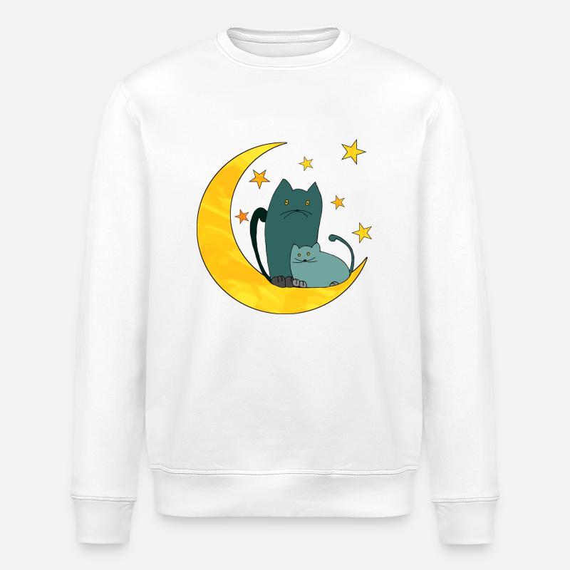 Cats - Stanley/Stella ROLLER Unisex Organic Sweatshirt - white