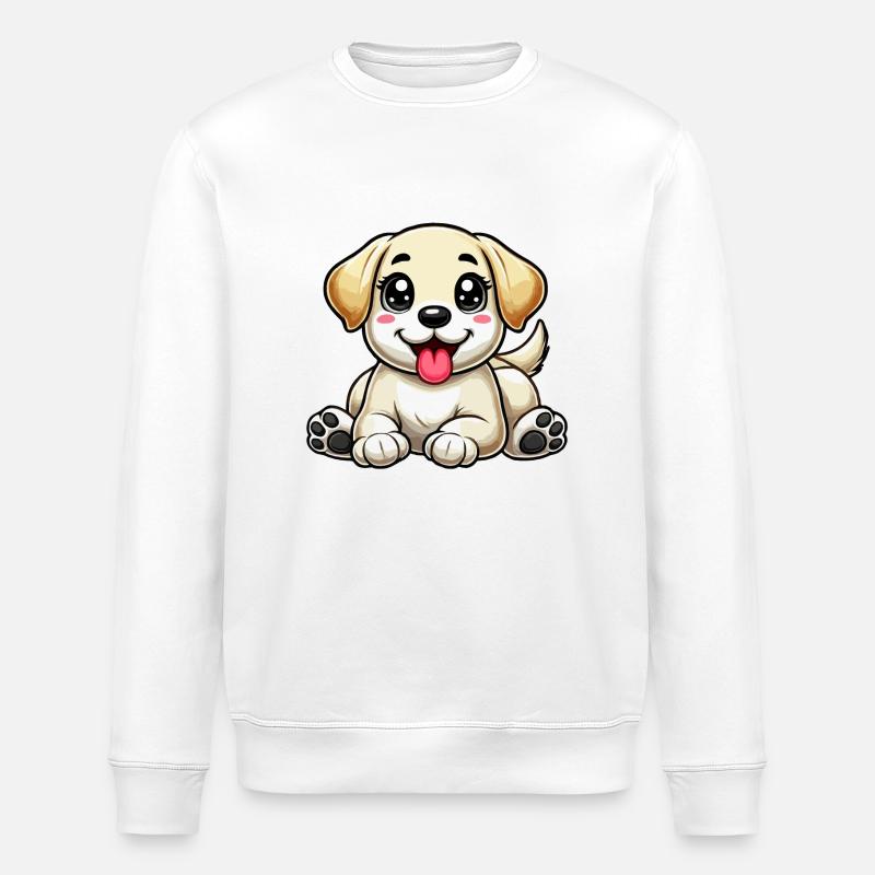 Labrador - Stanley/Stella Unisex Bio-Sweatshirt ROLLER - Weiß