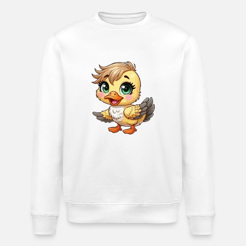 Mädchen Entlein - Stanley/Stella Unisex Bio-Sweatshirt ROLLER - Weiß