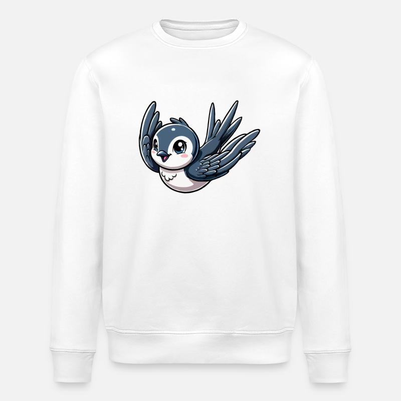 Schlucken - Stanley/Stella Unisex Bio-Sweatshirt ROLLER - Weiß