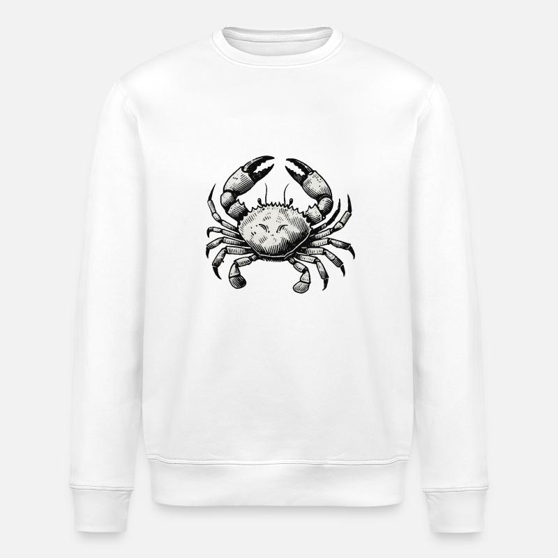 krebs krabbe - Stanley/Stella Unisex Bio-Sweatshirt ROLLER - Weiß