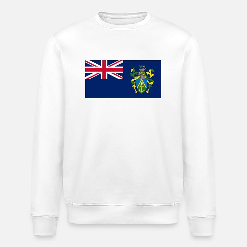 Pitcairn Islands - Stanley/Stella ROLLER Unisex Organic Sweatshirt - white