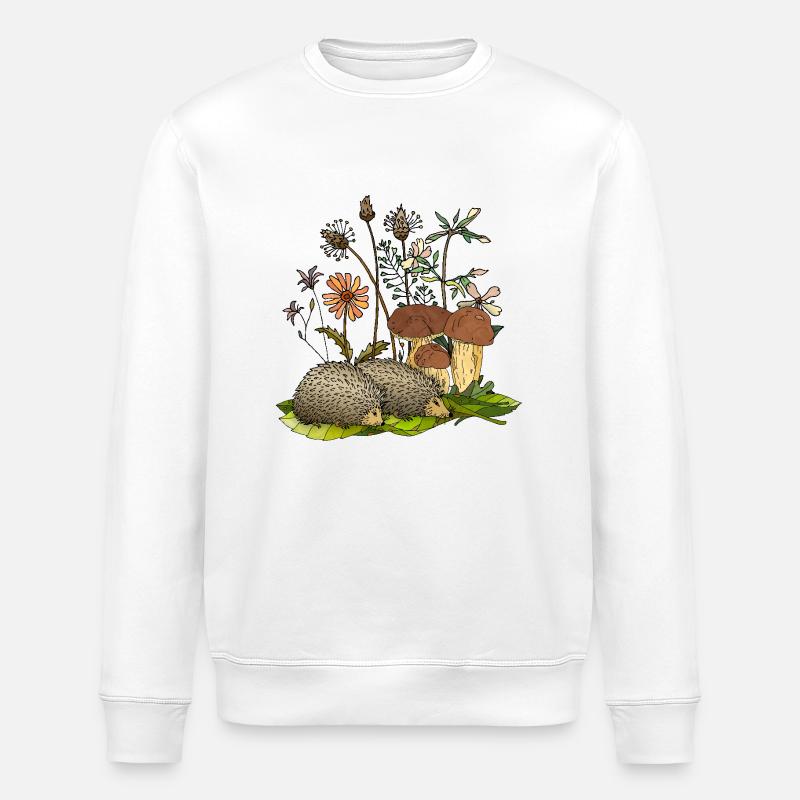 Hérissons - Sweat bio ROLLER Stanley/Stella Unisexe - blanc