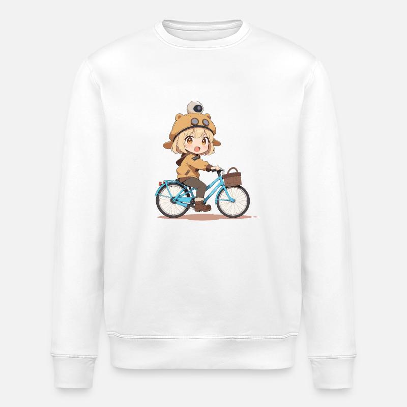 Lets Ride - Stanley/Stella Unisex Bio-Sweatshirt ROLLER - Weiß