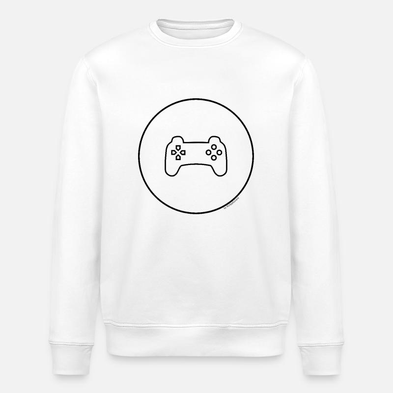 Gaming Controller - Stanley/Stella Unisex Bio-Sweatshirt ROLLER - Weiß