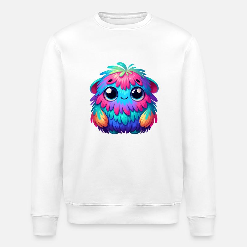 Buntes Tierchen - Stanley/Stella Unisex Bio-Sweatshirt ROLLER - Weiß