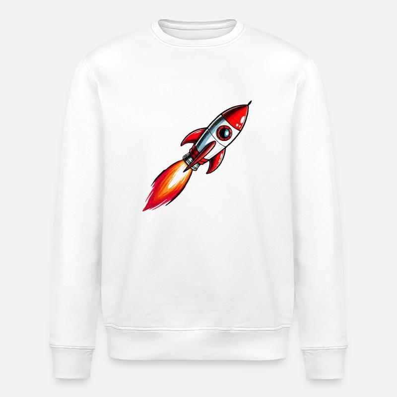 Rakete - Stanley/Stella Unisex Bio-Sweatshirt ROLLER - Weiß