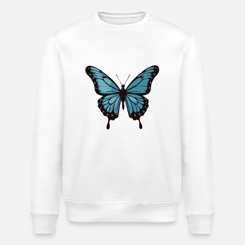 Papillon - Sweat bio ROLLER Stanley/Stella Unisexe - blanc