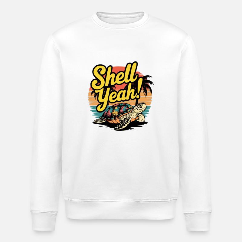 Coque - Sweat bio ROLLER Stanley/Stella Unisexe - blanc