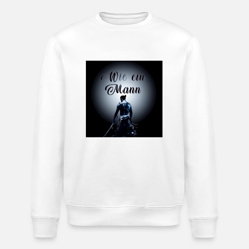 Wie ein Mann - Stanley/Stella Unisex Bio-Sweatshirt ROLLER - Weiß
