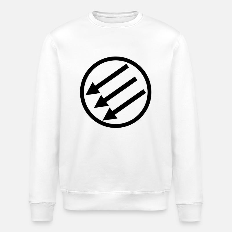 Drehen von Pfeile - Stanley/Stella Unisex Bio-Sweatshirt ROLLER - Weiß