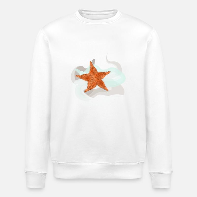 Seestern - Stanley/Stella Unisex Bio-Sweatshirt ROLLER - Weiß
