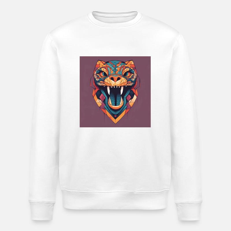 Panther - Stanley/Stella ROLLER Unisex Organic Sweatshirt - white