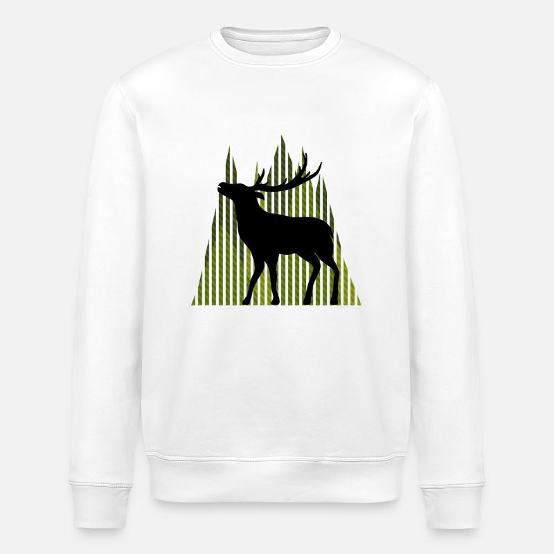 Hirsch - Stanley/Stella Unisex Bio-Sweatshirt ROLLER - Weiß