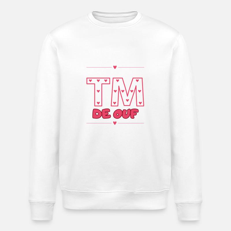 TM DE OUF - Sweat bio ROLLER Stanley/Stella Unisexe - blanc