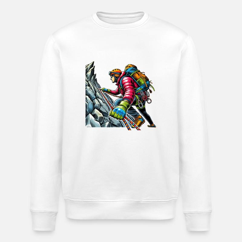 bergsteiger - Stanley/Stella Unisex Bio-Sweatshirt ROLLER - Weiß