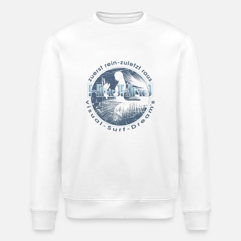 Rêve de surf visuel - Sweat bio ROLLER Stanley/Stella Unisexe - blanc
