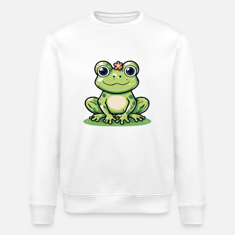 frosch - Stanley/Stella Unisex Bio-Sweatshirt ROLLER - Weiß