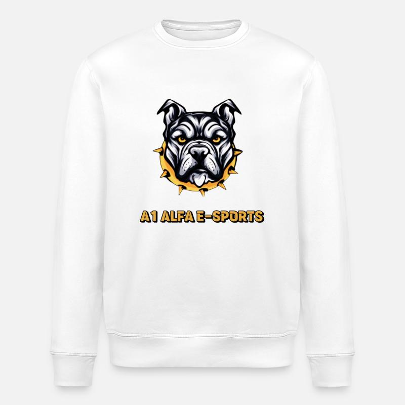 A1 ALPHA - Stanley/Stella Unisex Bio-Sweatshirt ROLLER - Weiß