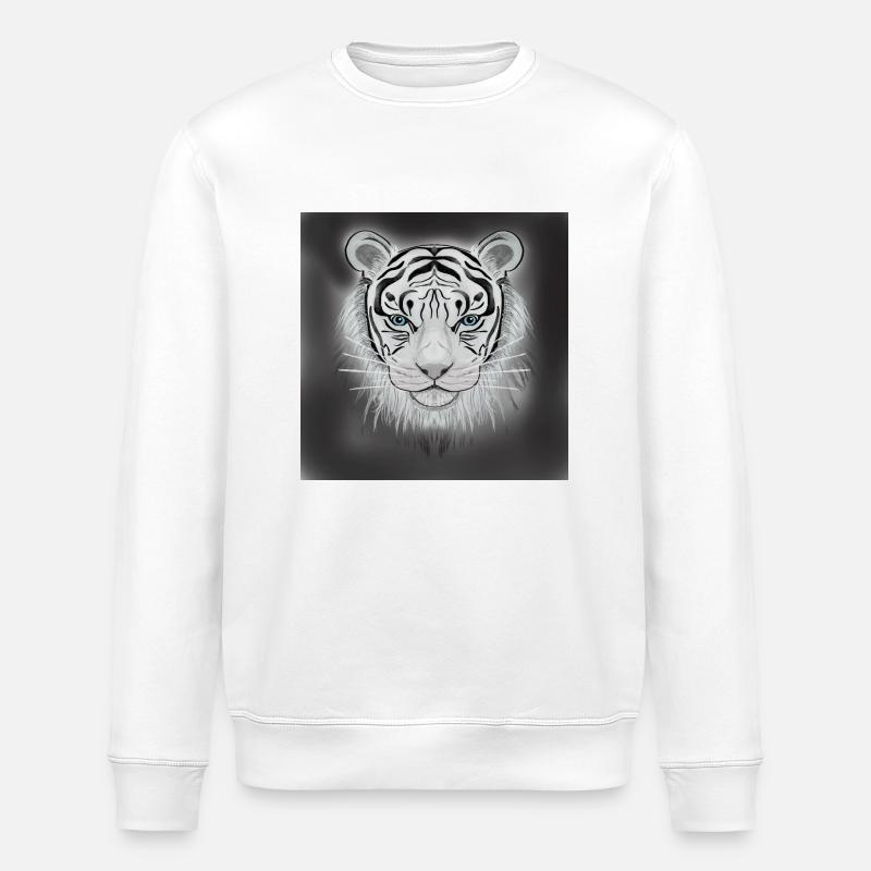 Blue EyeTiger - Stanley/Stella Unisex Bio-Sweatshirt ROLLER - Weiß