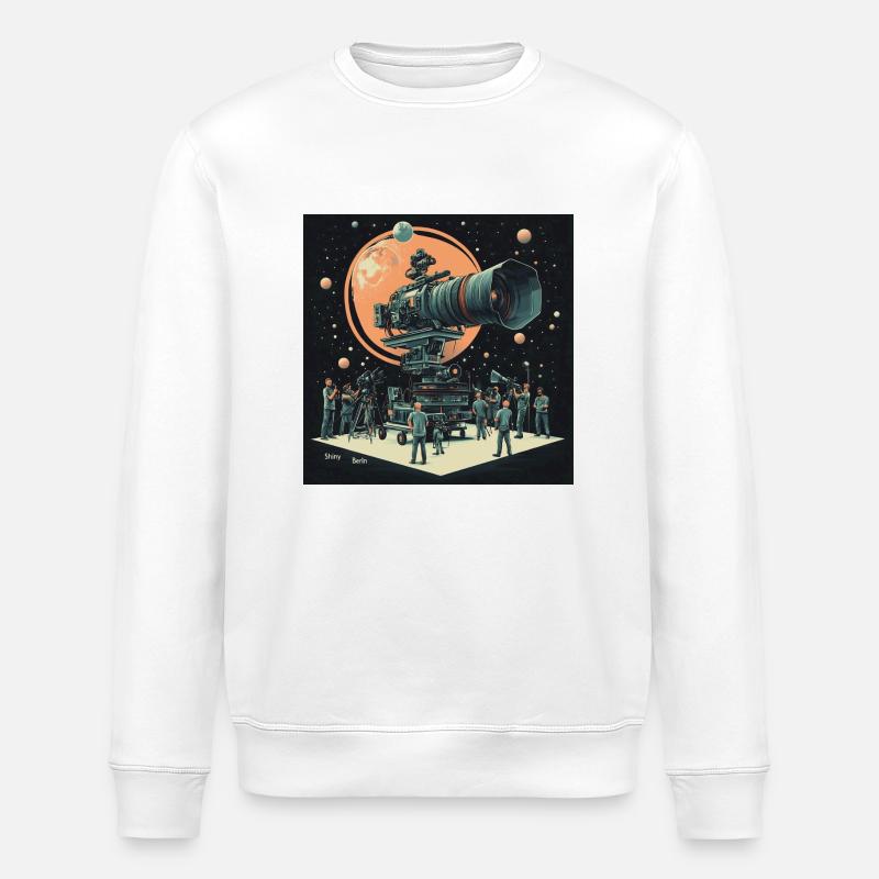 Camera stars - Stanley/Stella Unisex Bio-Sweatshirt ROLLER - Weiß